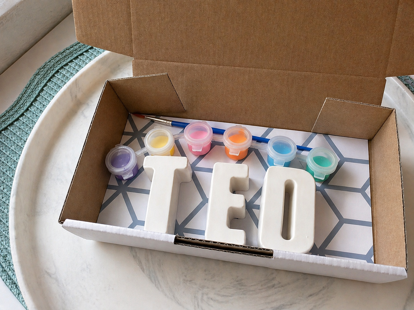 Haven Name Kits - Personalised Jesmonite Paint-Your-Own Letters